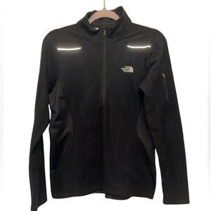 The North Face Quarter Zip Black Fleece Jacket